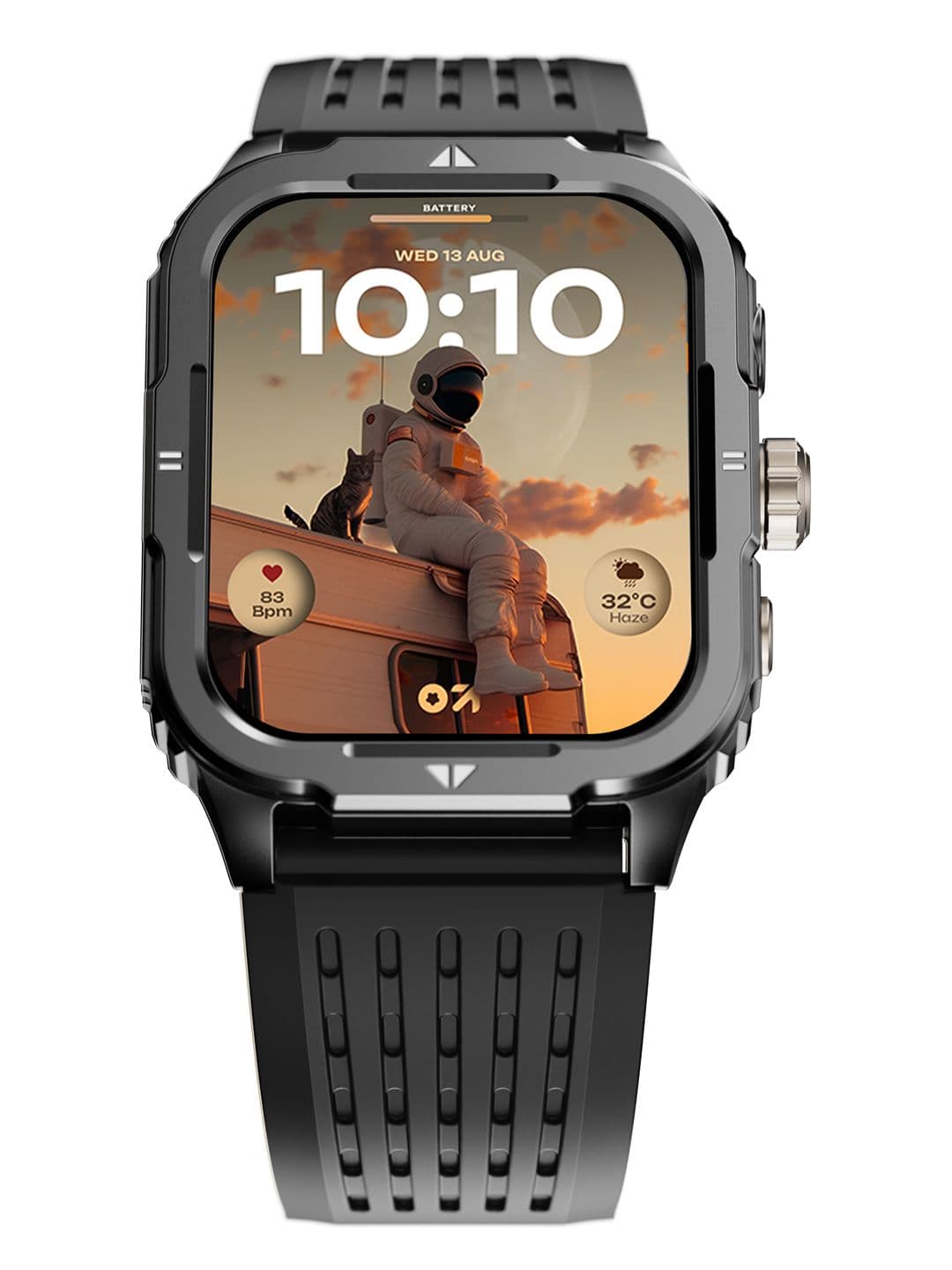 GOBOULT Tuff Rivet Smartwatch with 1.9 HD Display, Working Crown & Quick Access Torch - view 1