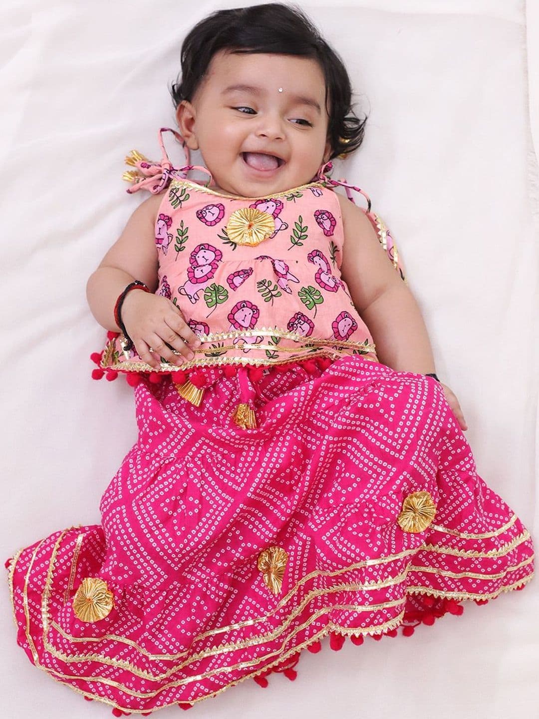 BownBee Girls Ready to Wear Lehenga & - view 1