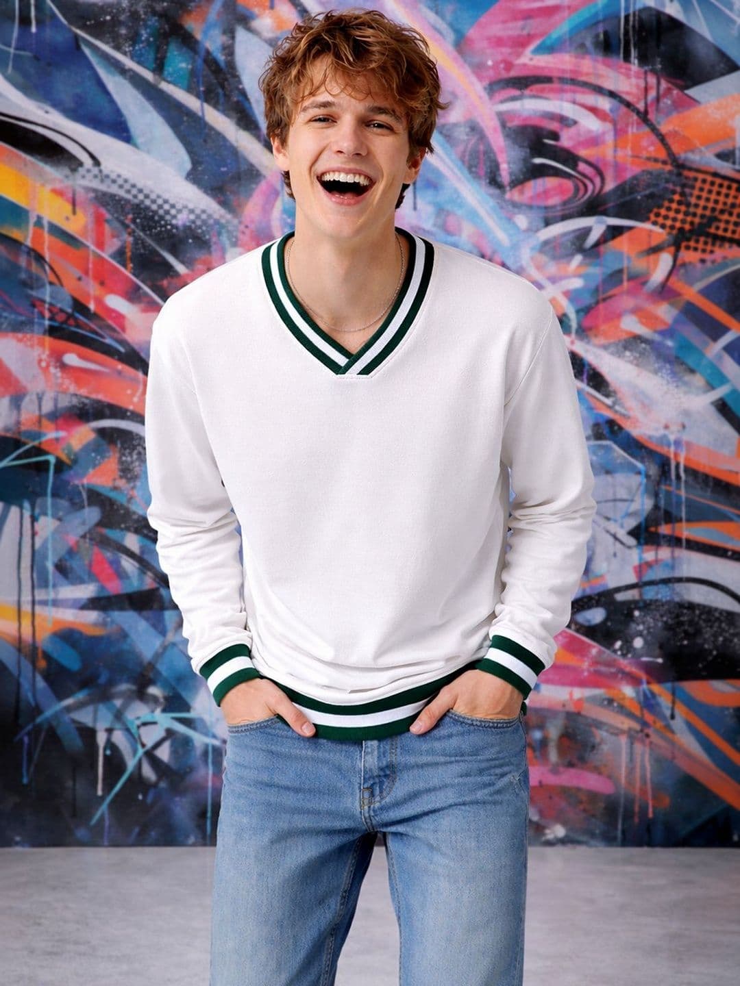 Mast & Harbour Men V-Neck T-shirt - view 1