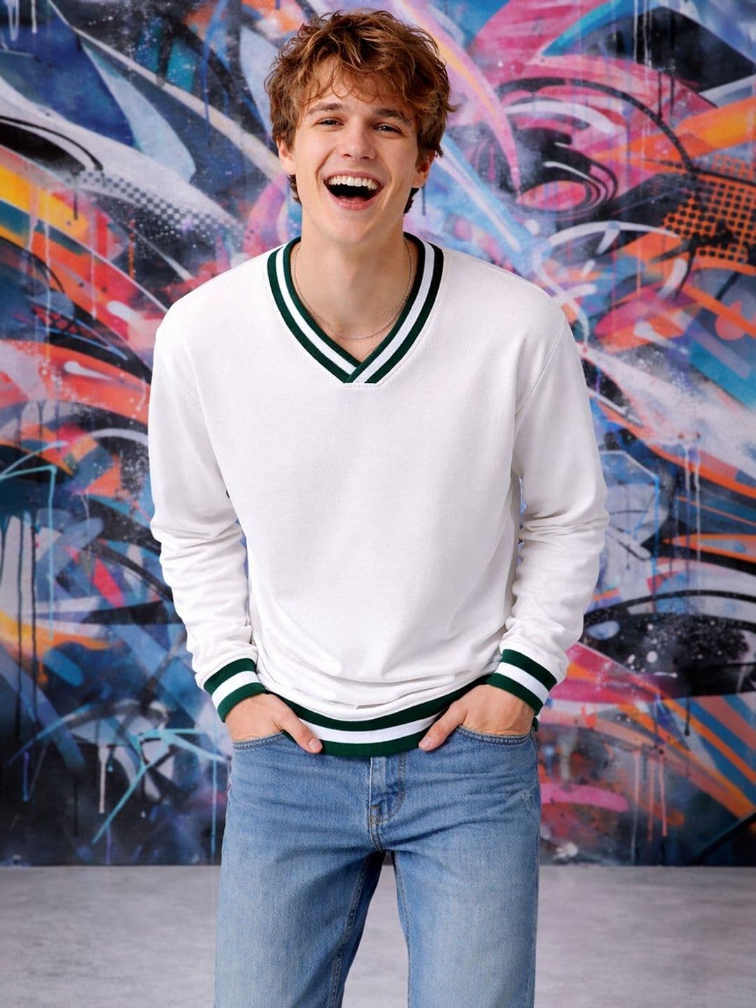 Mast & Harbour Men V-Neck T-shirt - view 1