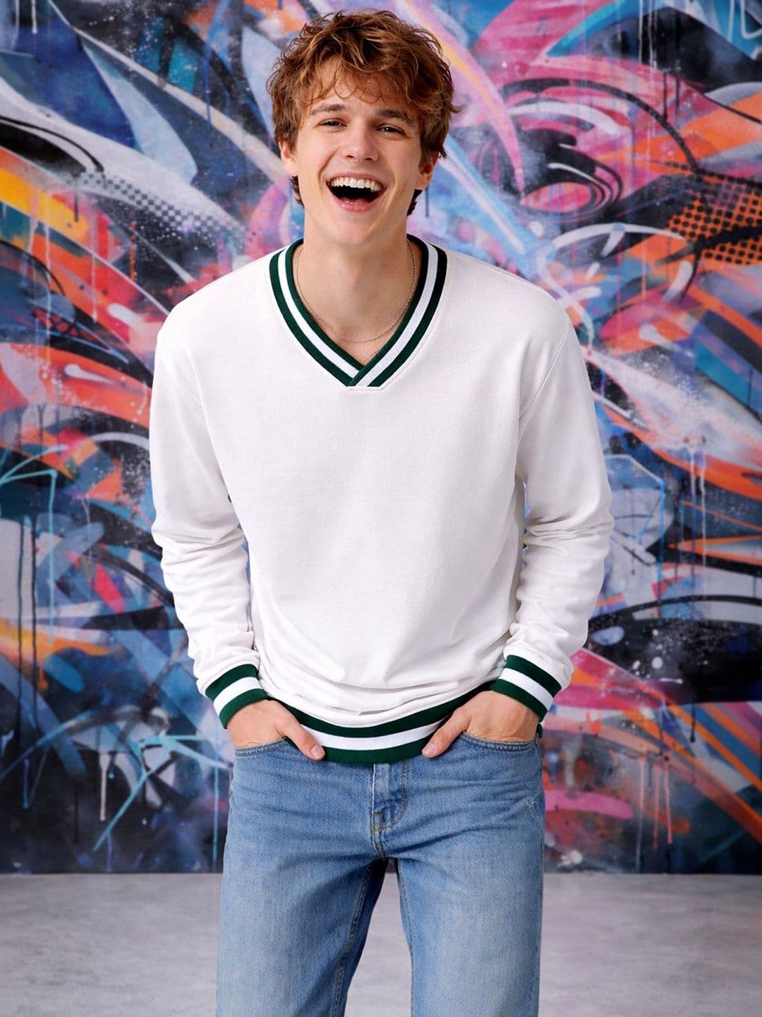 Mast & Harbour Men V-Neck T-shirt - view 1