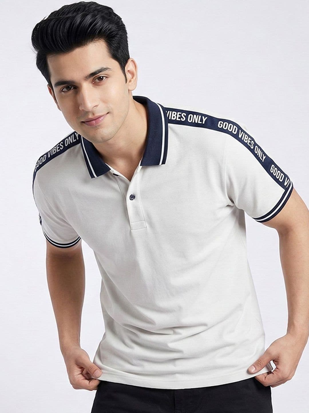 glitchez Men Polo Collar T-shirt - view 1