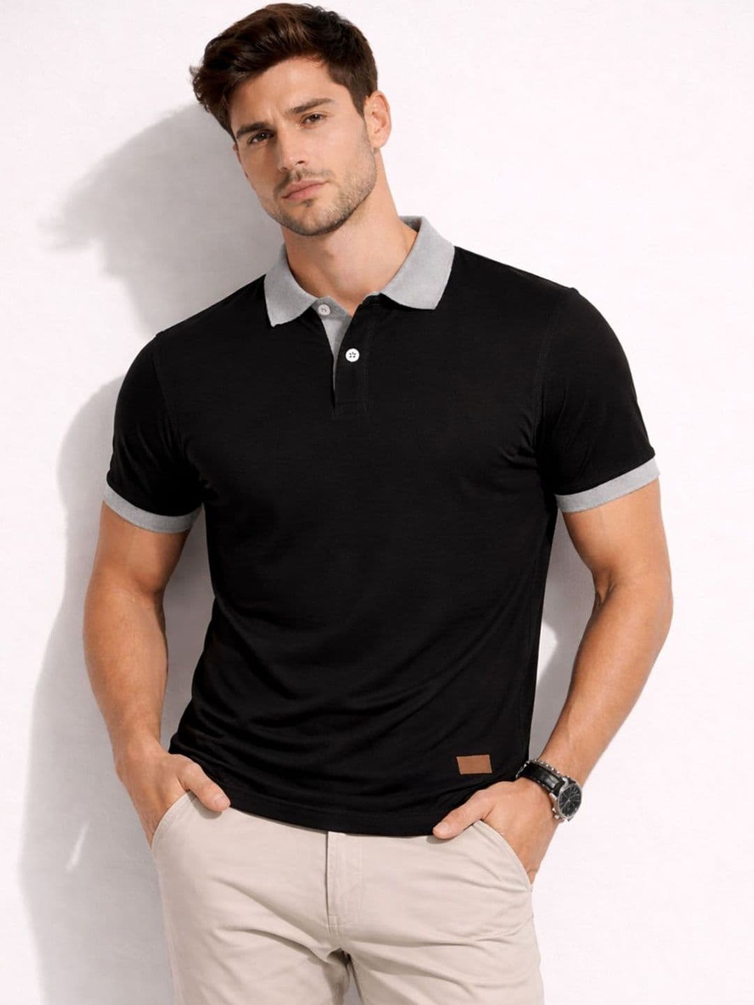 KAVYARA Men Polo Collar T-shirt - view 1