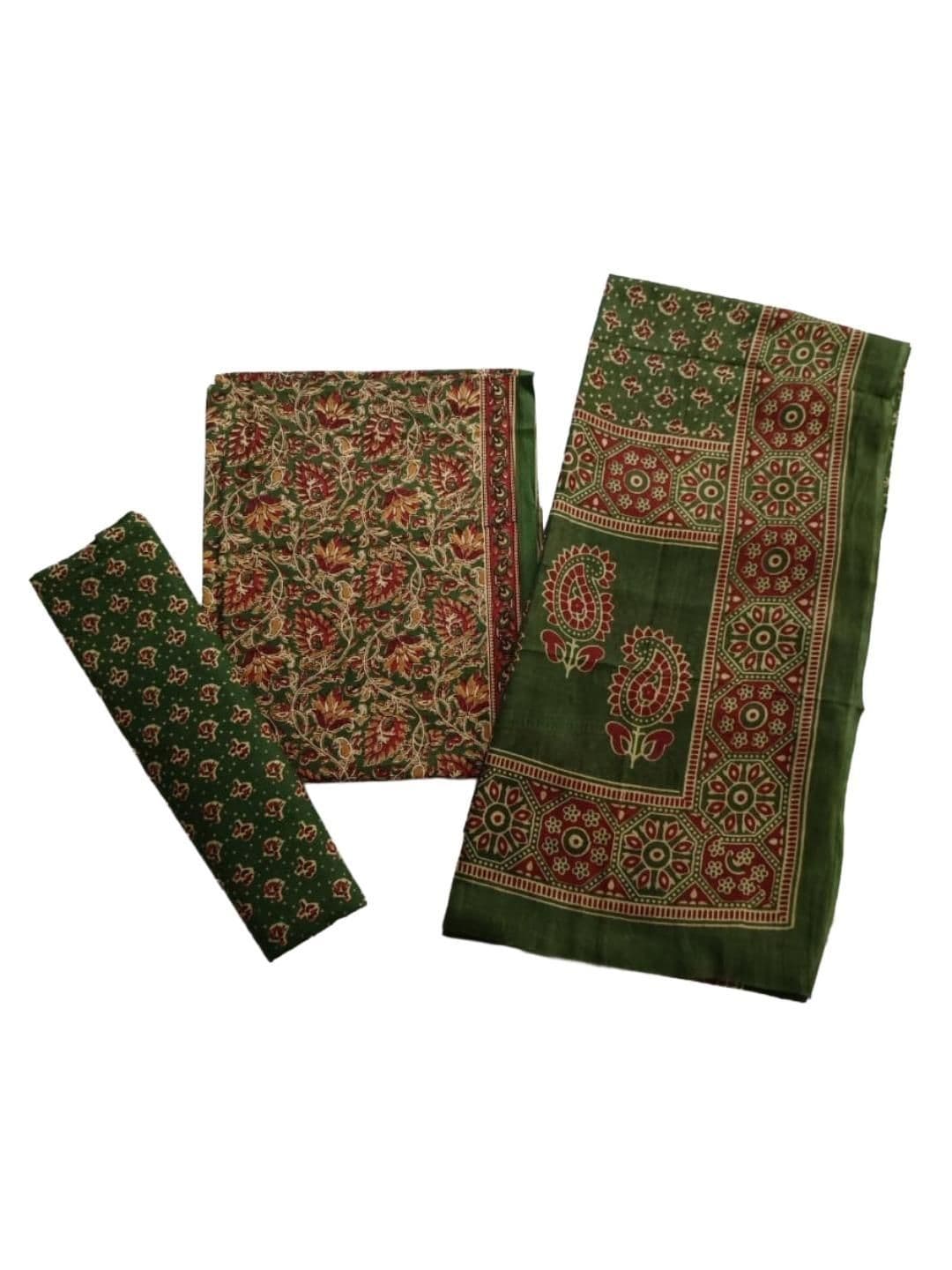 DRAVINAM Trends Jaipuri Cotton Unstitched Salwar Suit Dress Material - view 1