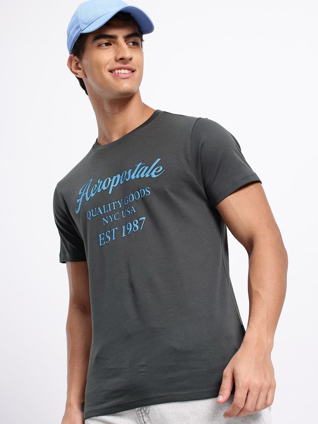 Aeropostale Brand Logo Printed Pure Cotton T-shirt - view 1