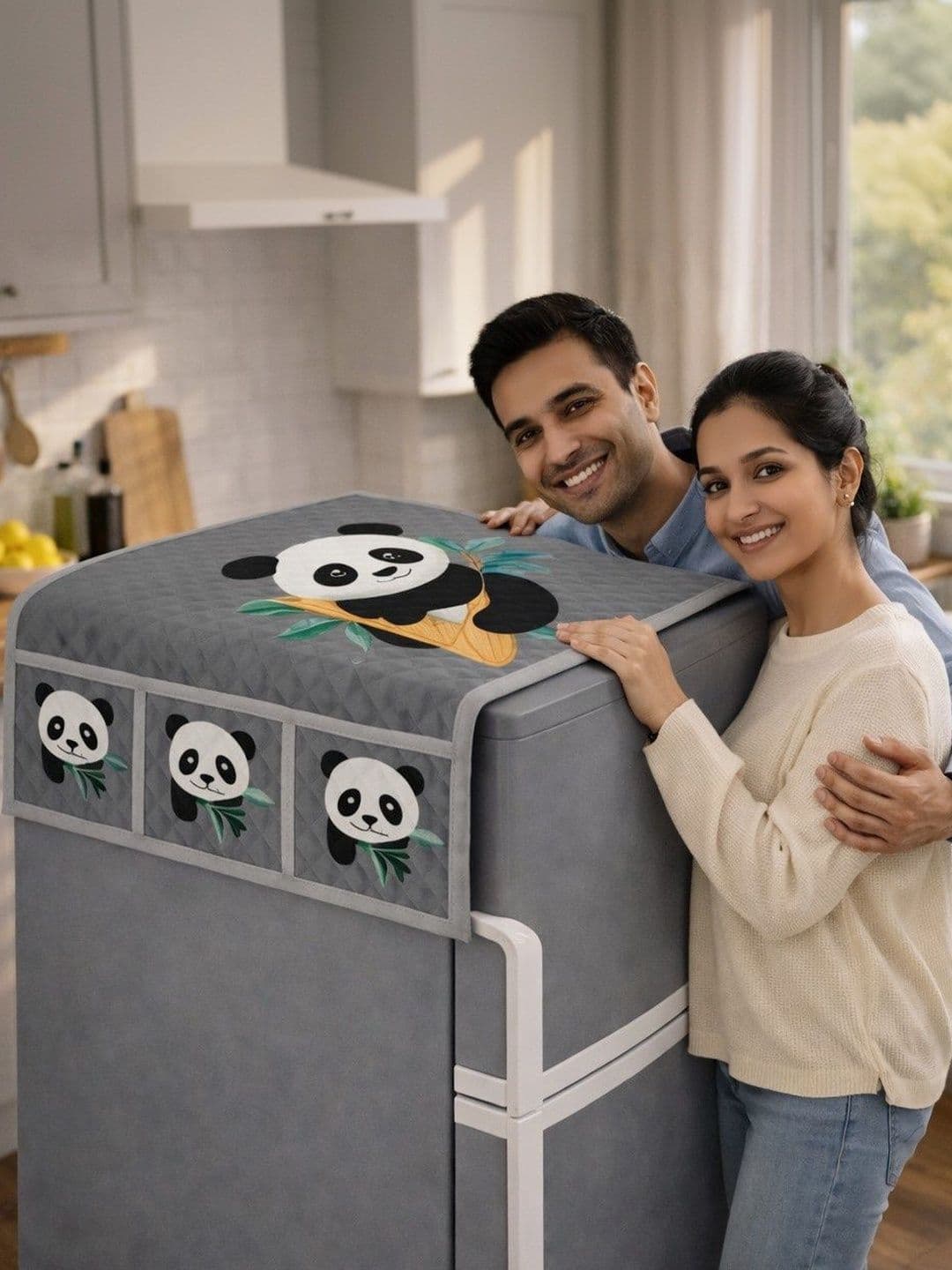 RichBox Grey Refrigerator Appliance cover - view 1