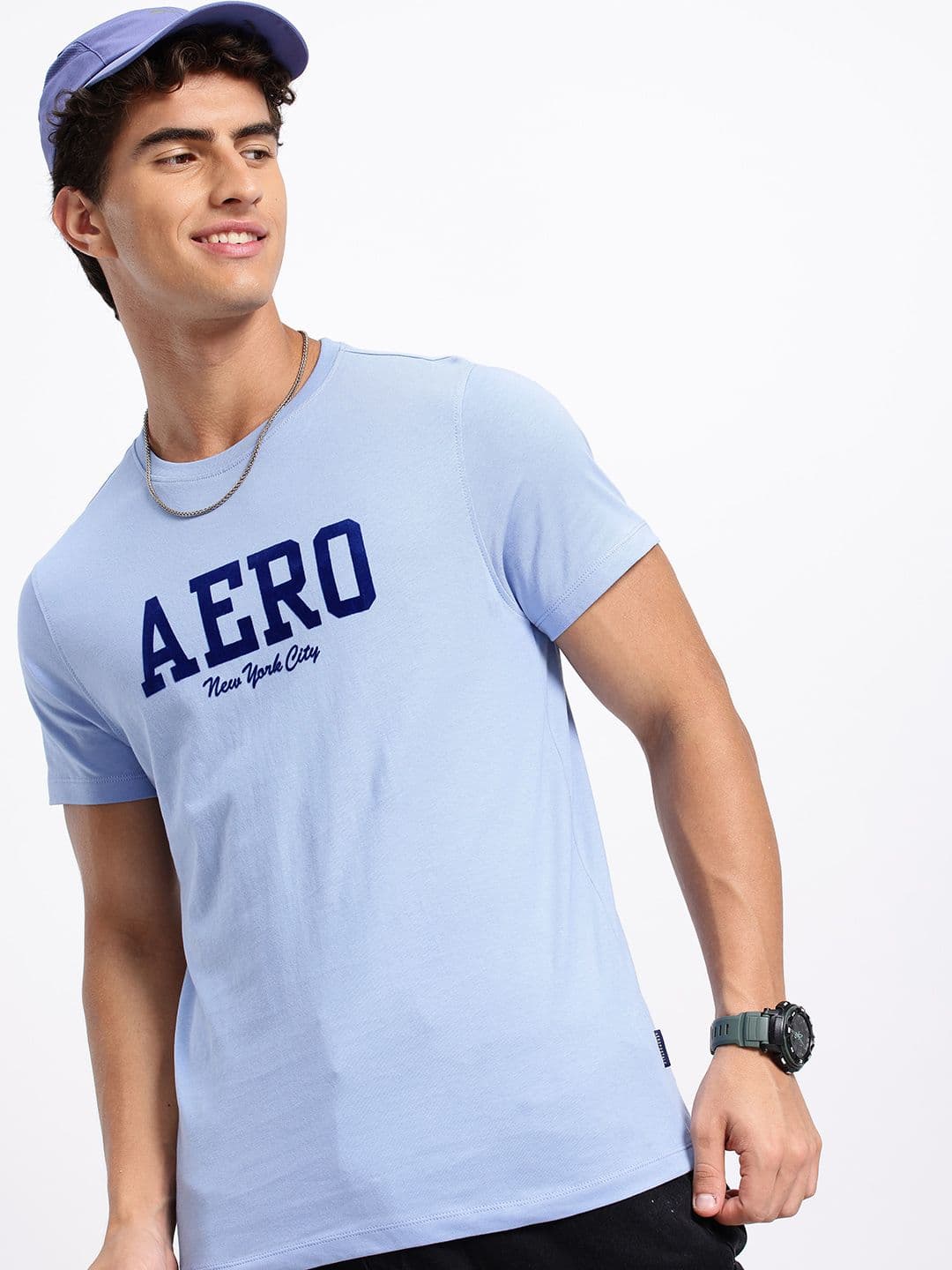 Aeropostale Typography Printed Pure Cotton T-shirt - view 1