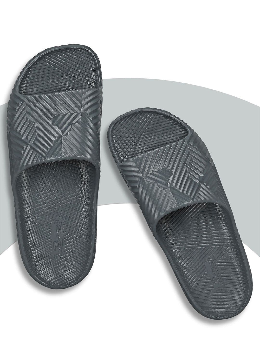 Paragon Men Striped Croslite Sliders - view 1