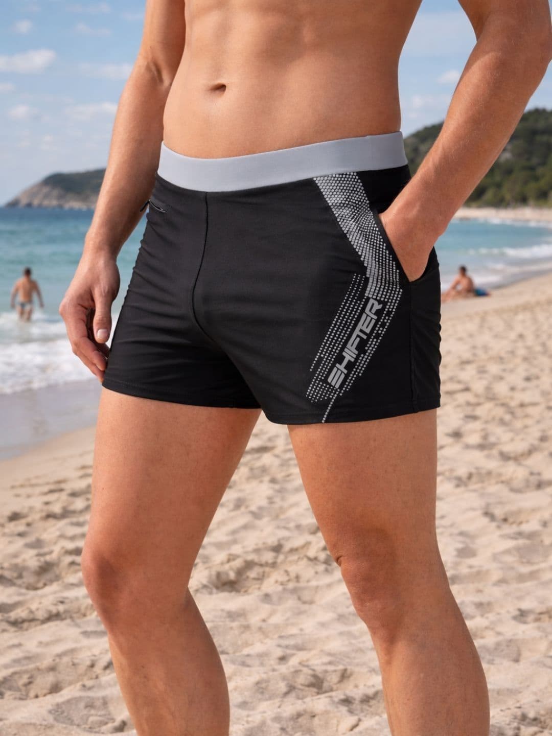 SHIFTER Men Striped Swim Shorts Swim Bottoms - view 1