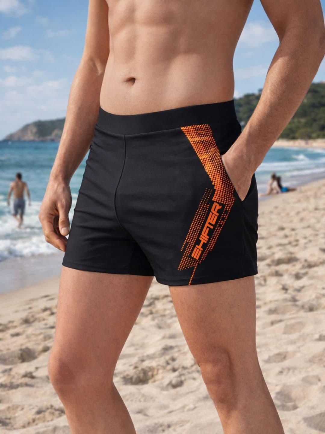 SHIFTER Men Striped Swim Shorts Swim Bottoms - view 1