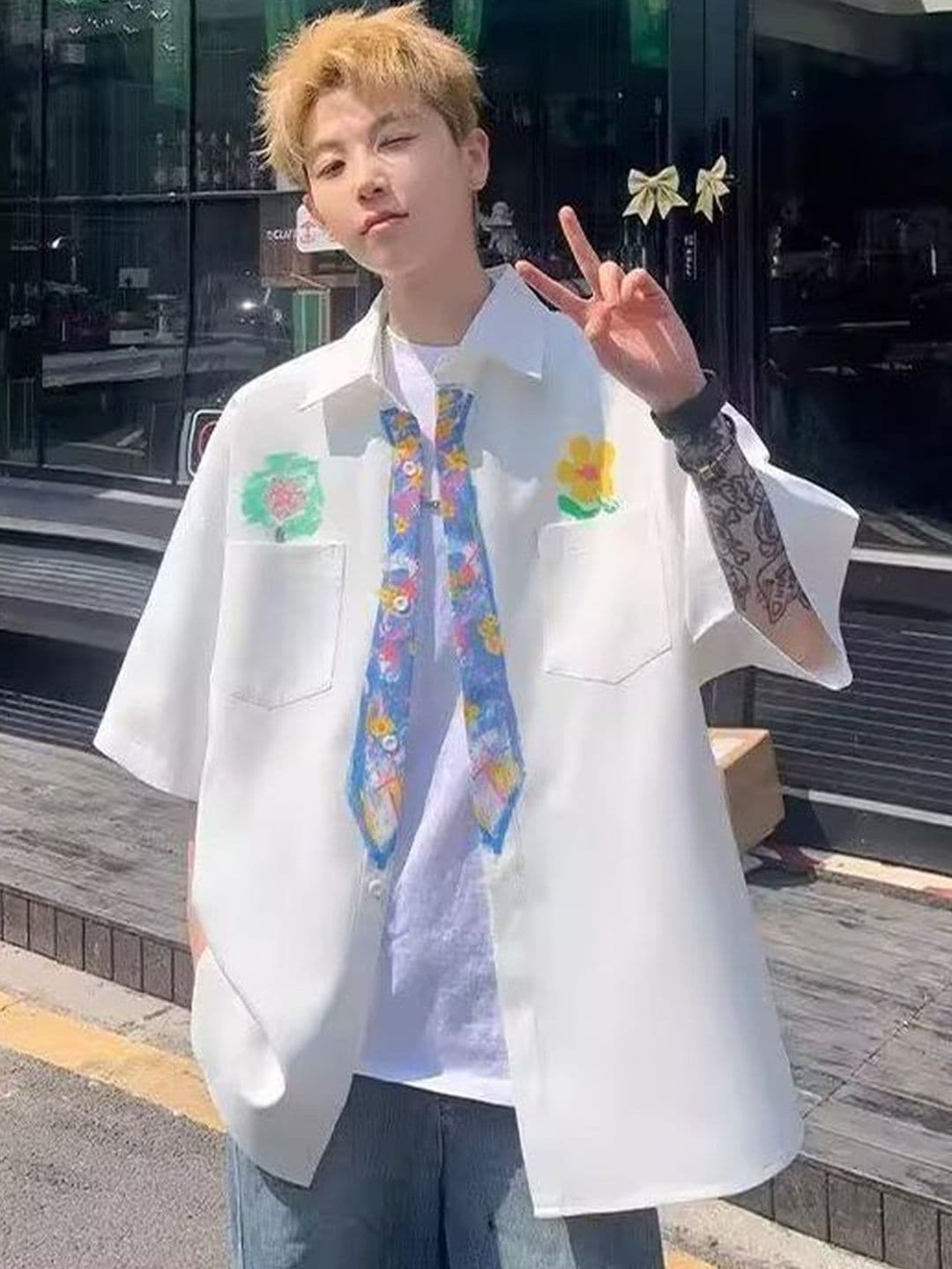 StyleCast x Revolte Men Boxy Floral Printed Casual Shirt - view 1