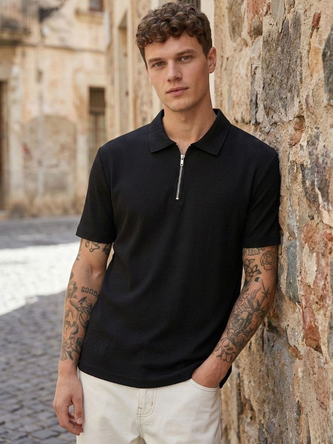 CLUB 44 Men Polo Collar T-shirt - view 1