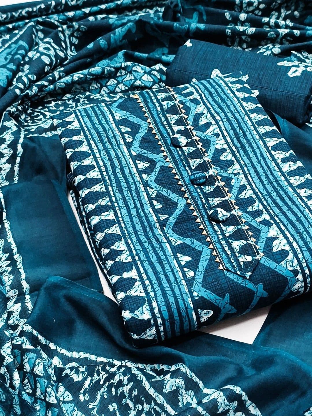 Moda Rapido Printed Unstitched Dress Material - view 1