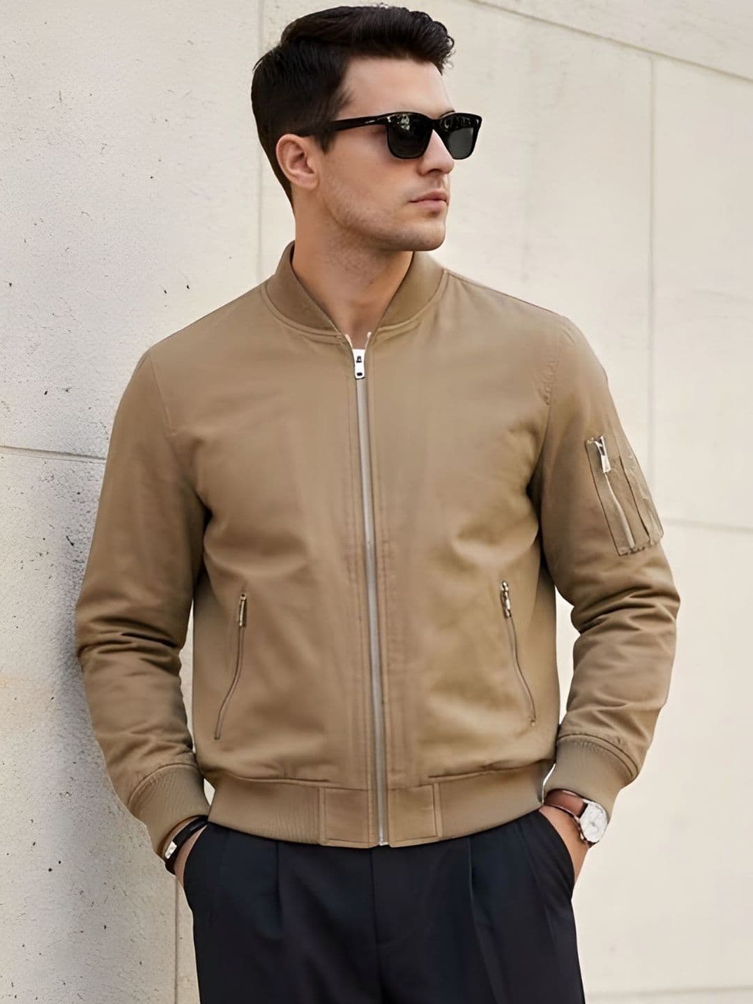 MIA FASHION Men Lightweight Cycling Biker Jacket - view 1