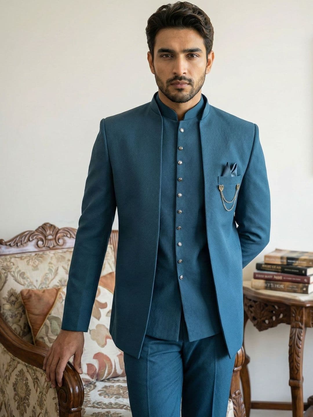 Jompers Mandarin Collar Sherwani - view 1