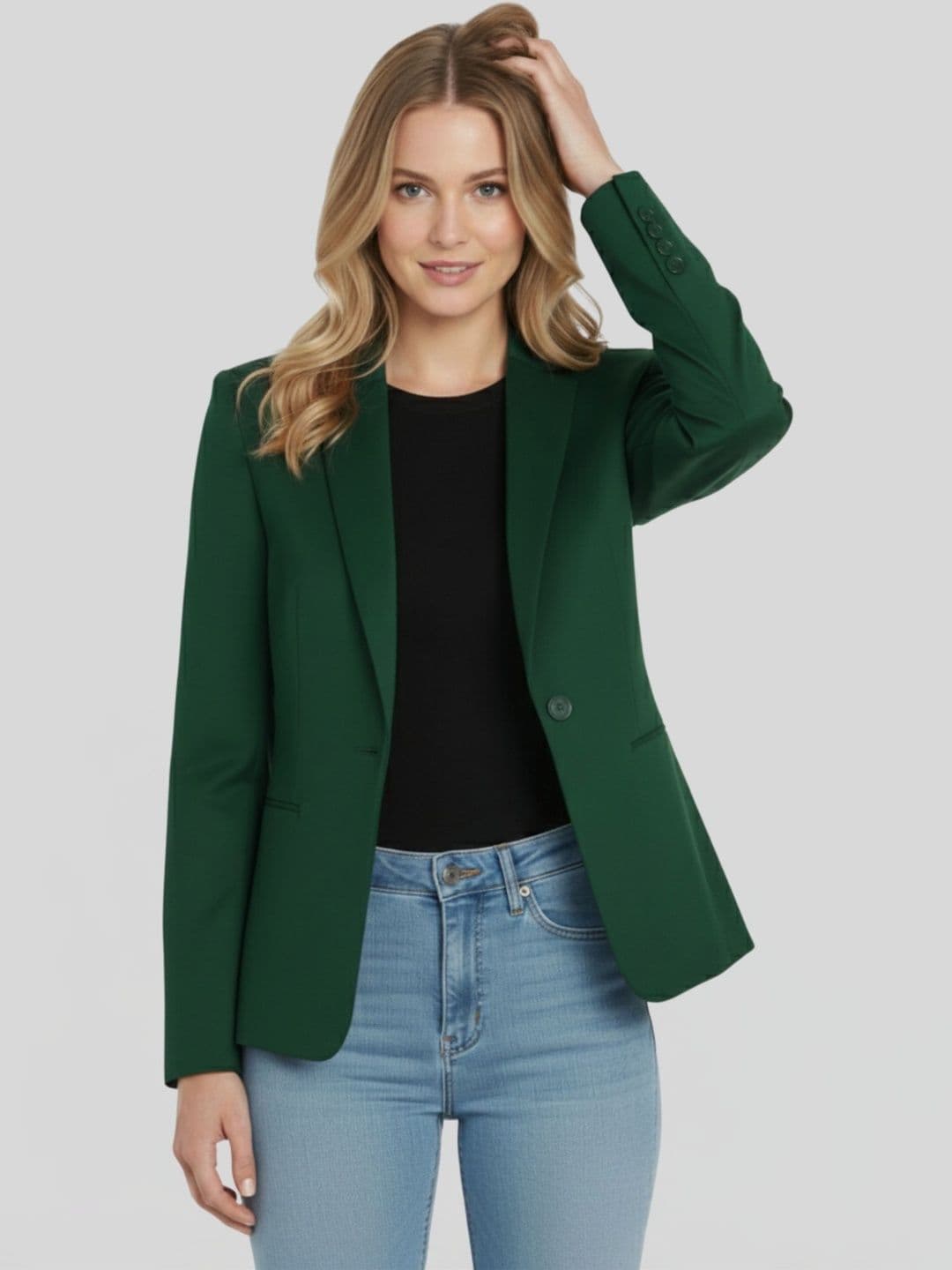 Chemistry Notched Lapel Single-Breasted Casual Blazers - view 1