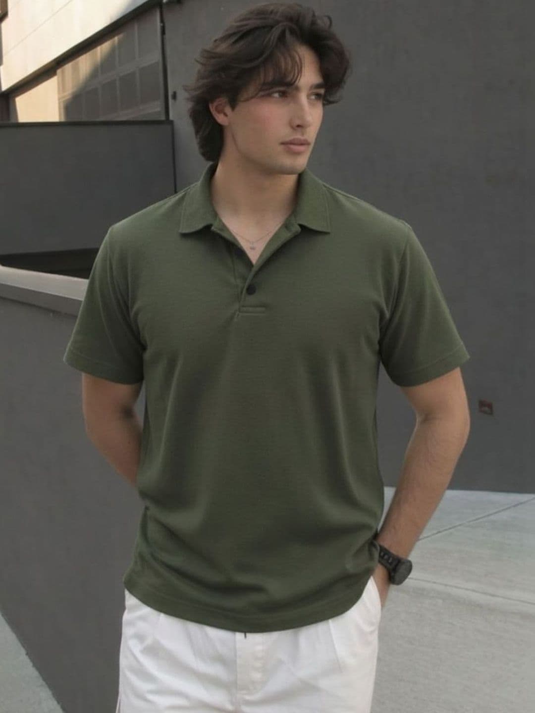 Rigo Men Polo Collar T-shirt - view 1