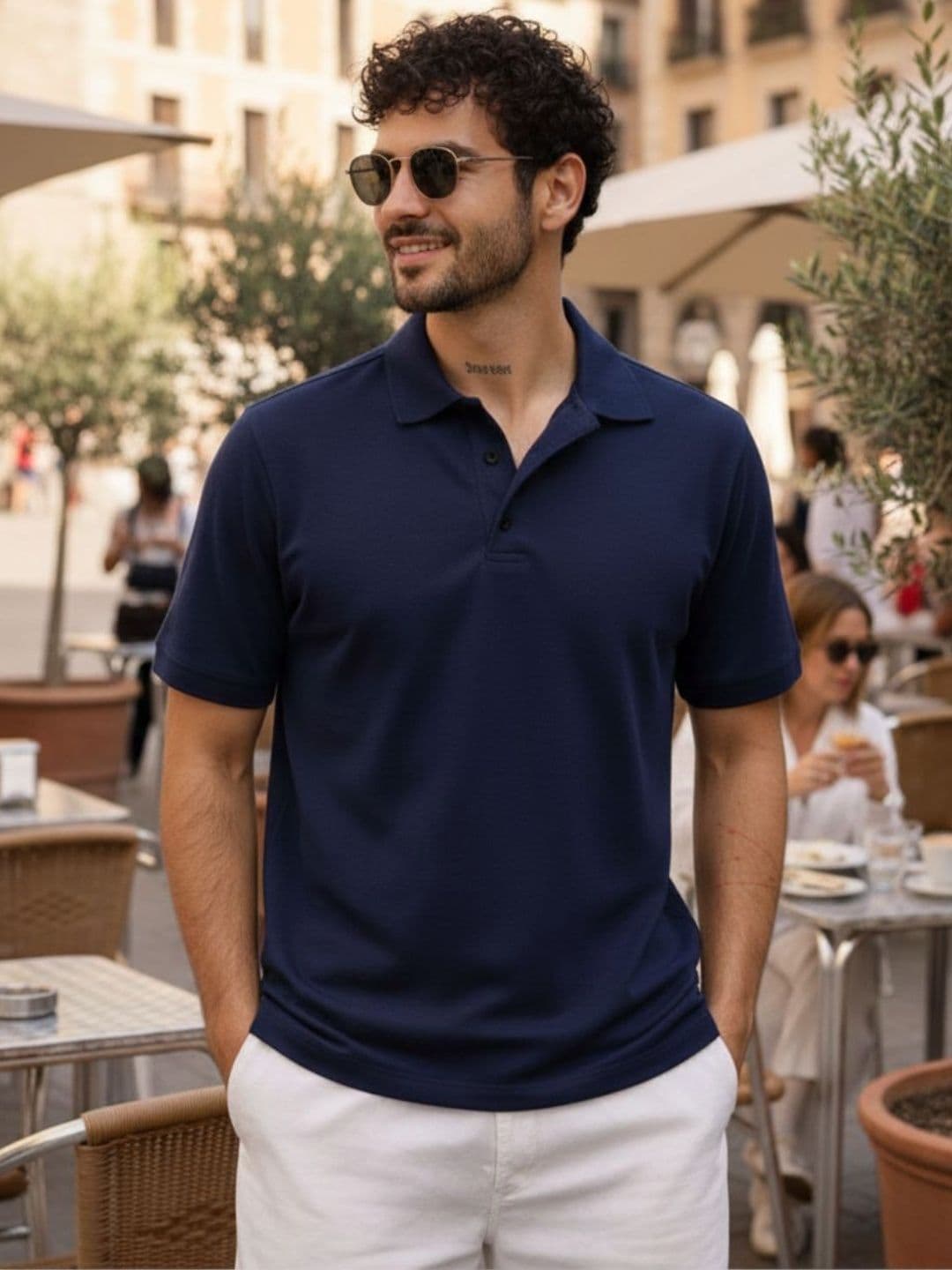 HERE&NOW Men Polo Collar T-shirt - view 1