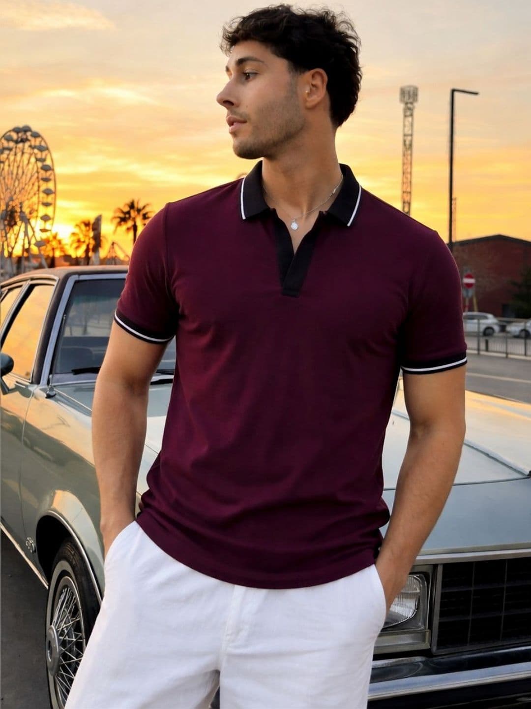 Rigo Men Polo Collar T-shirt - view 1