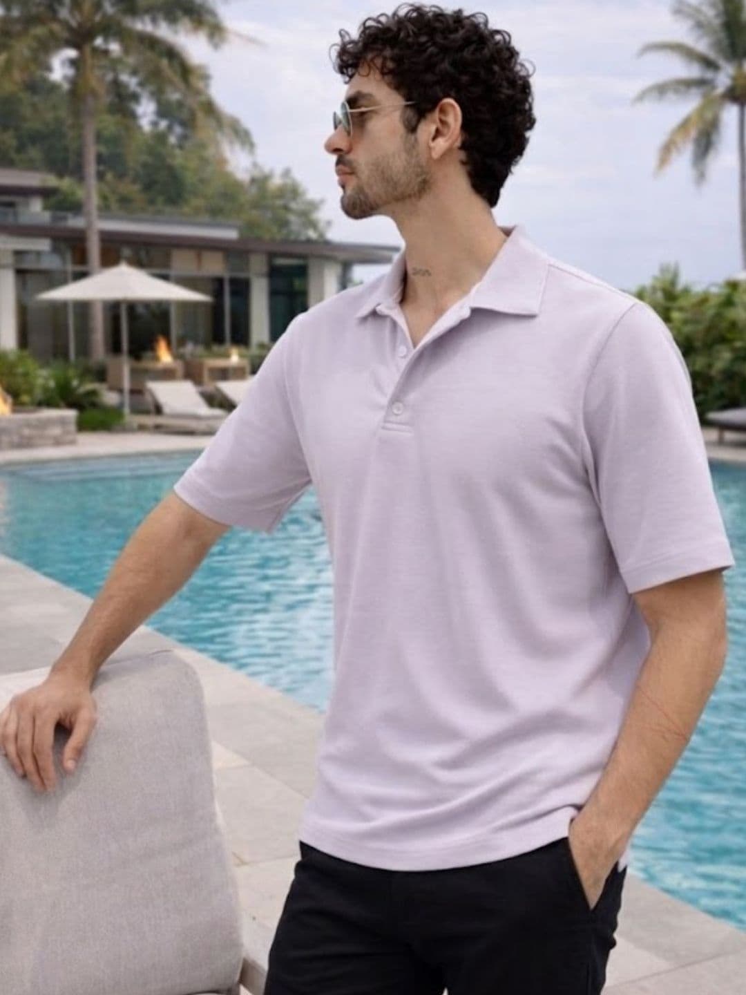 HERE&NOW Men Polo Collar T-shirt - view 1