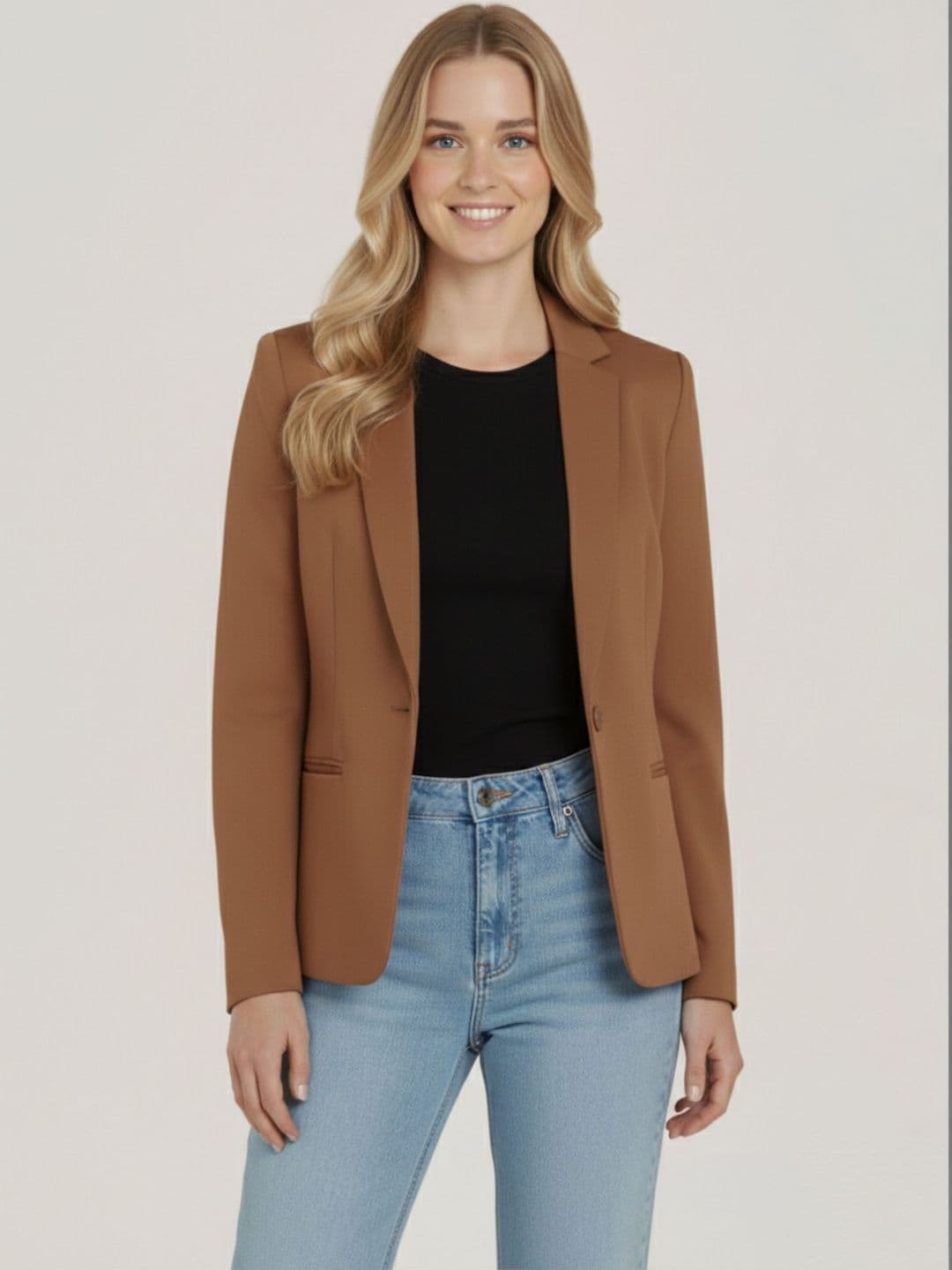 Chemistry Notched Lapel Single-Breasted Casual Blazers - view 1