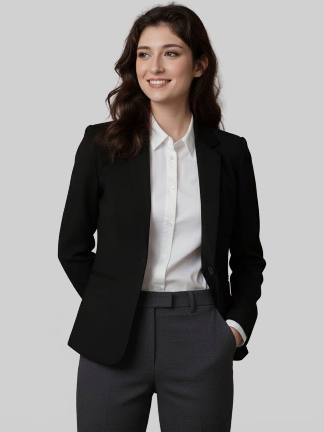 Chemistry Notched Lapel Single-Breasted Casual Blazers - view 1