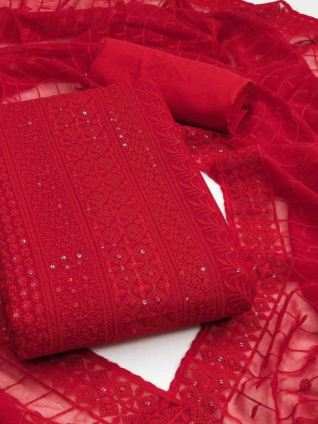 Dhaaga Ghar Embroidered Unstitched Dress Material - view 1
