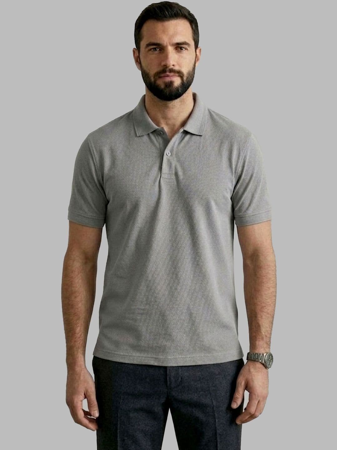 Davno Men Polo Collar T-shirt - view 1