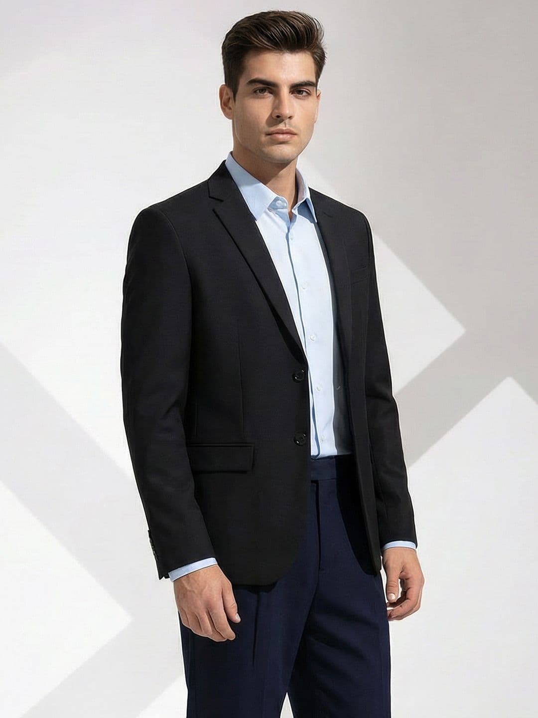 INVICTUS Single-Breasted Slim Fit Formal Blazer - view 1