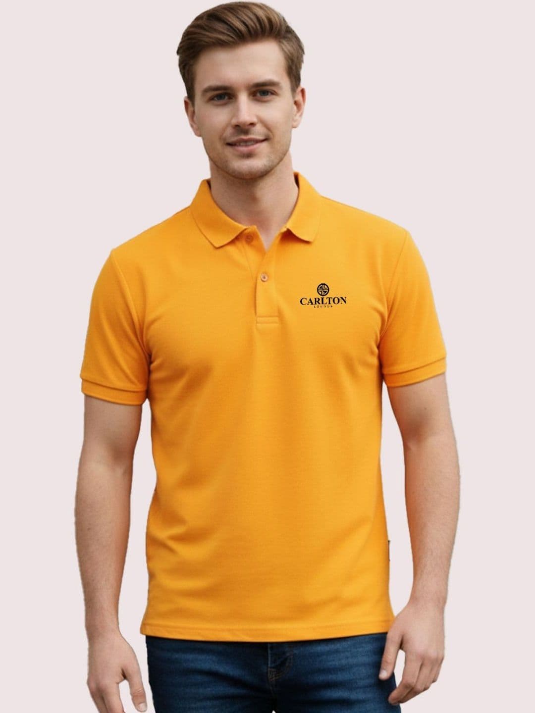 Carlton London Men Printed Polo Collar T-shirt - view 1