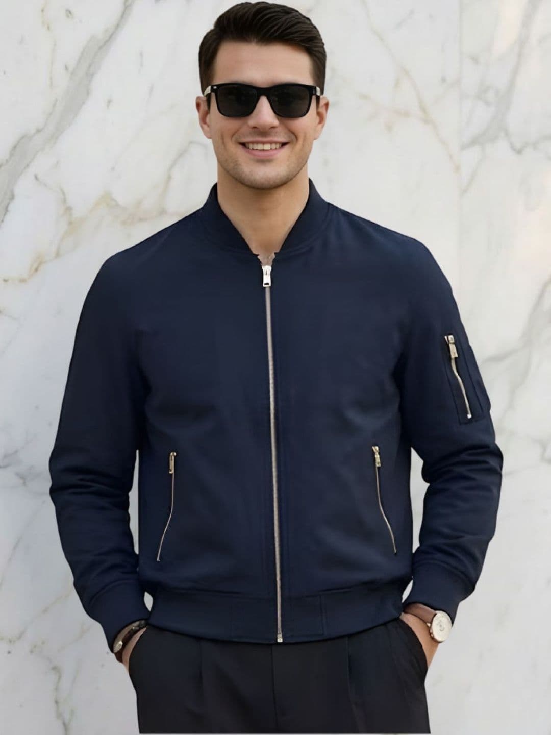 MIA FASHION Men Windcheater Cycling Bomber Jacket - view 1