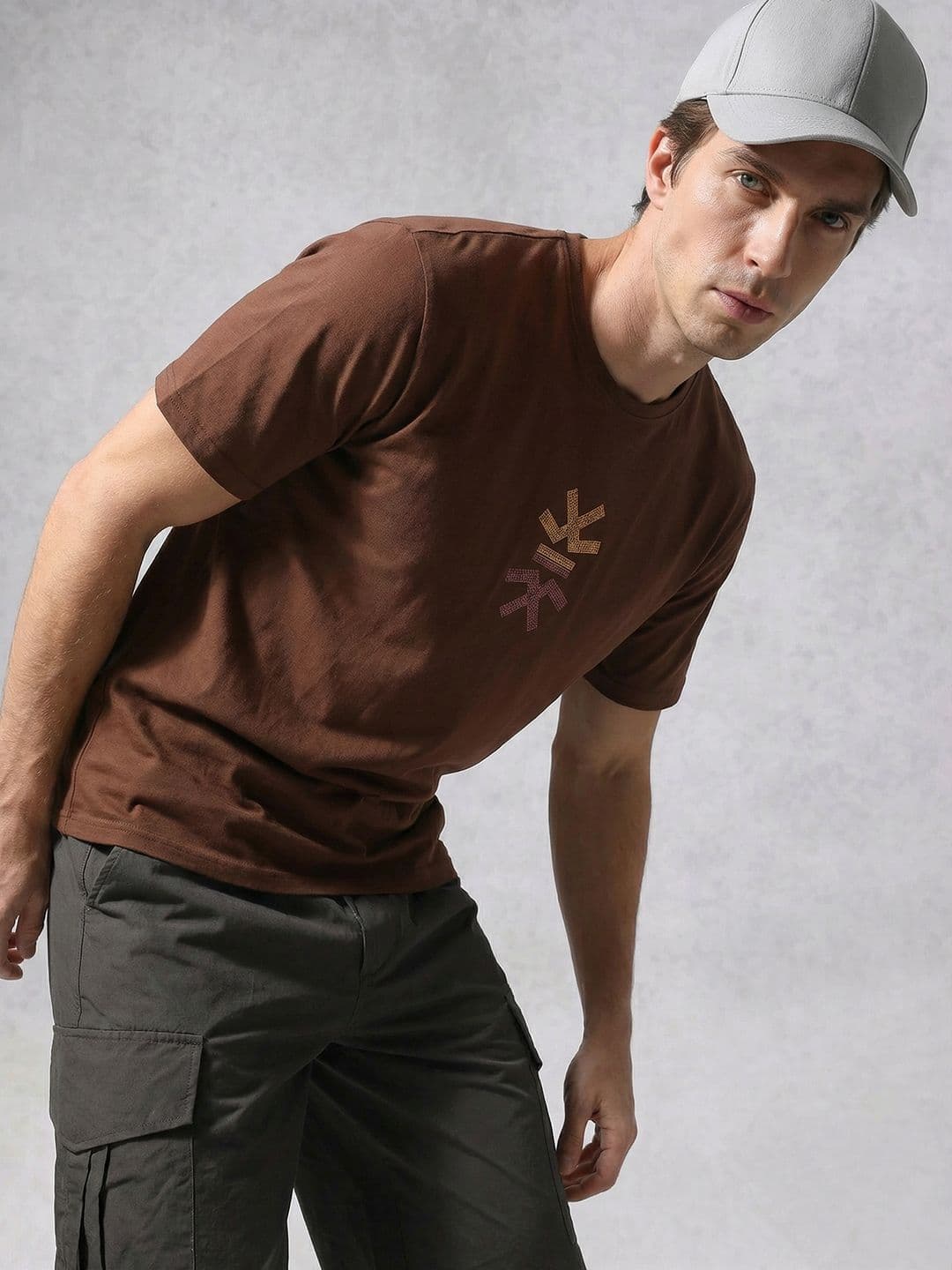 WROGN Brand Logo Printed Pure Cotton T-shirt - view 1