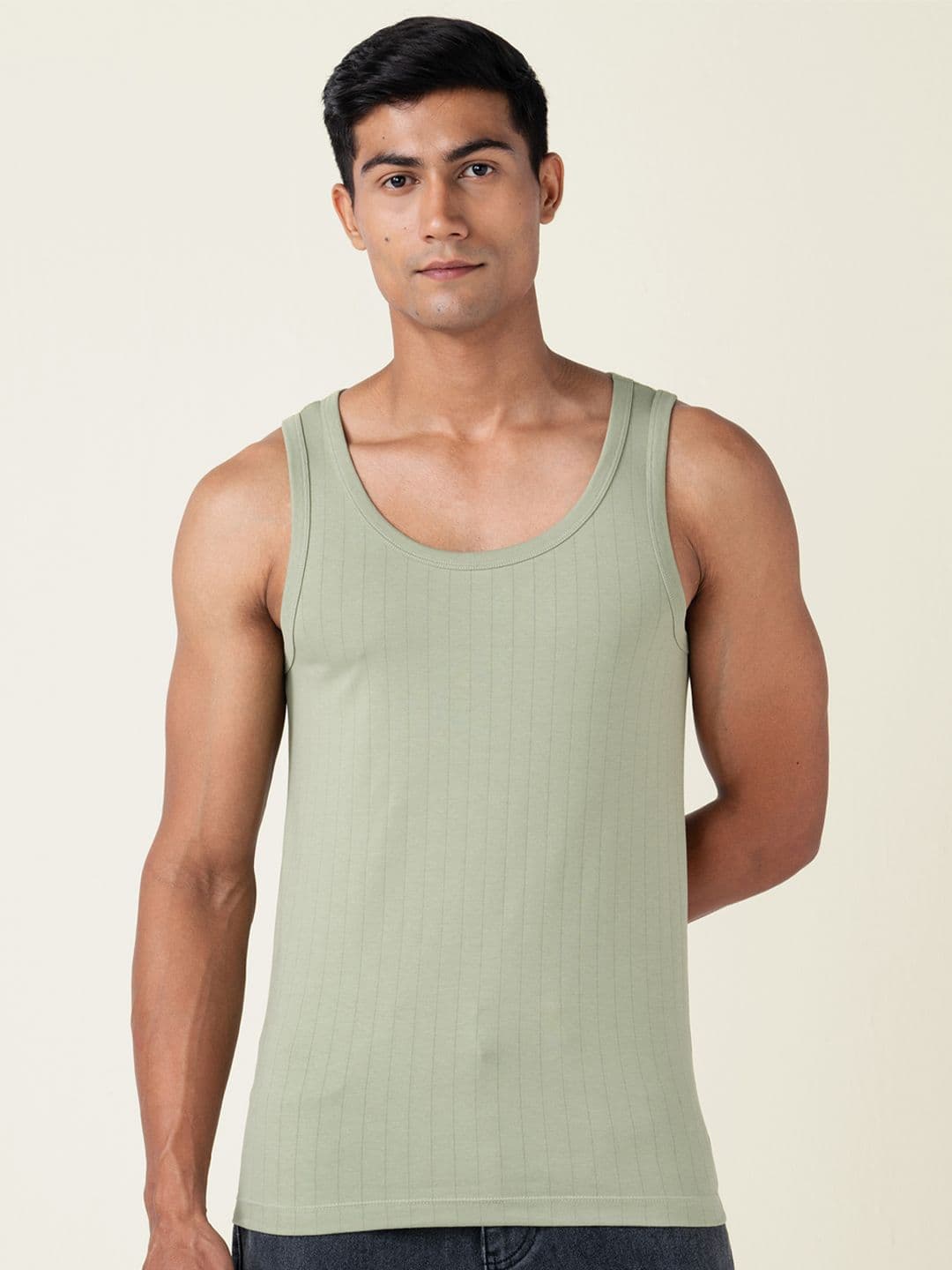 DAMENSCH Neo Cotton Premium Cotton Blend Ultra Soft Fabric Pinstripe Vests - view 1