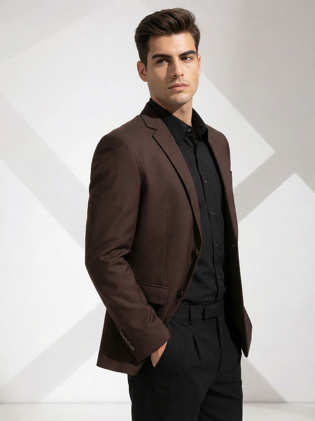 INVICTUS Single-Breasted Slim Fit Formal Blazer - view 1