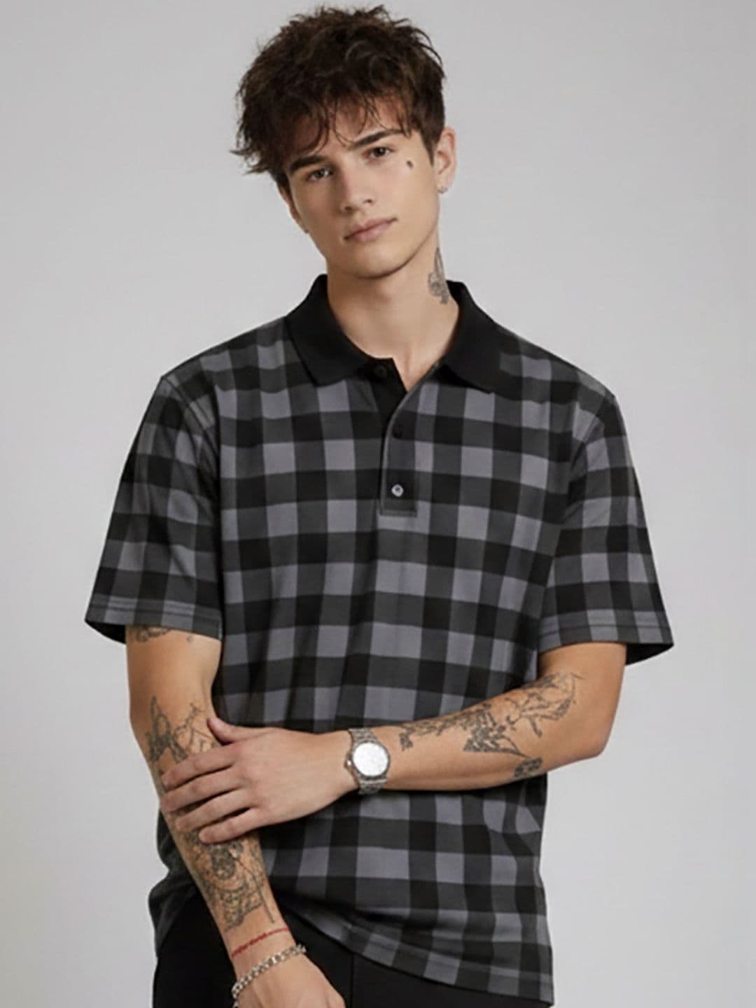 SZN Men Printed Polo Collar T-shirt - view 1