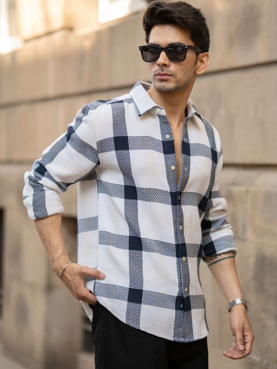 Powerlook Men Checked Casual Shirt - view 1