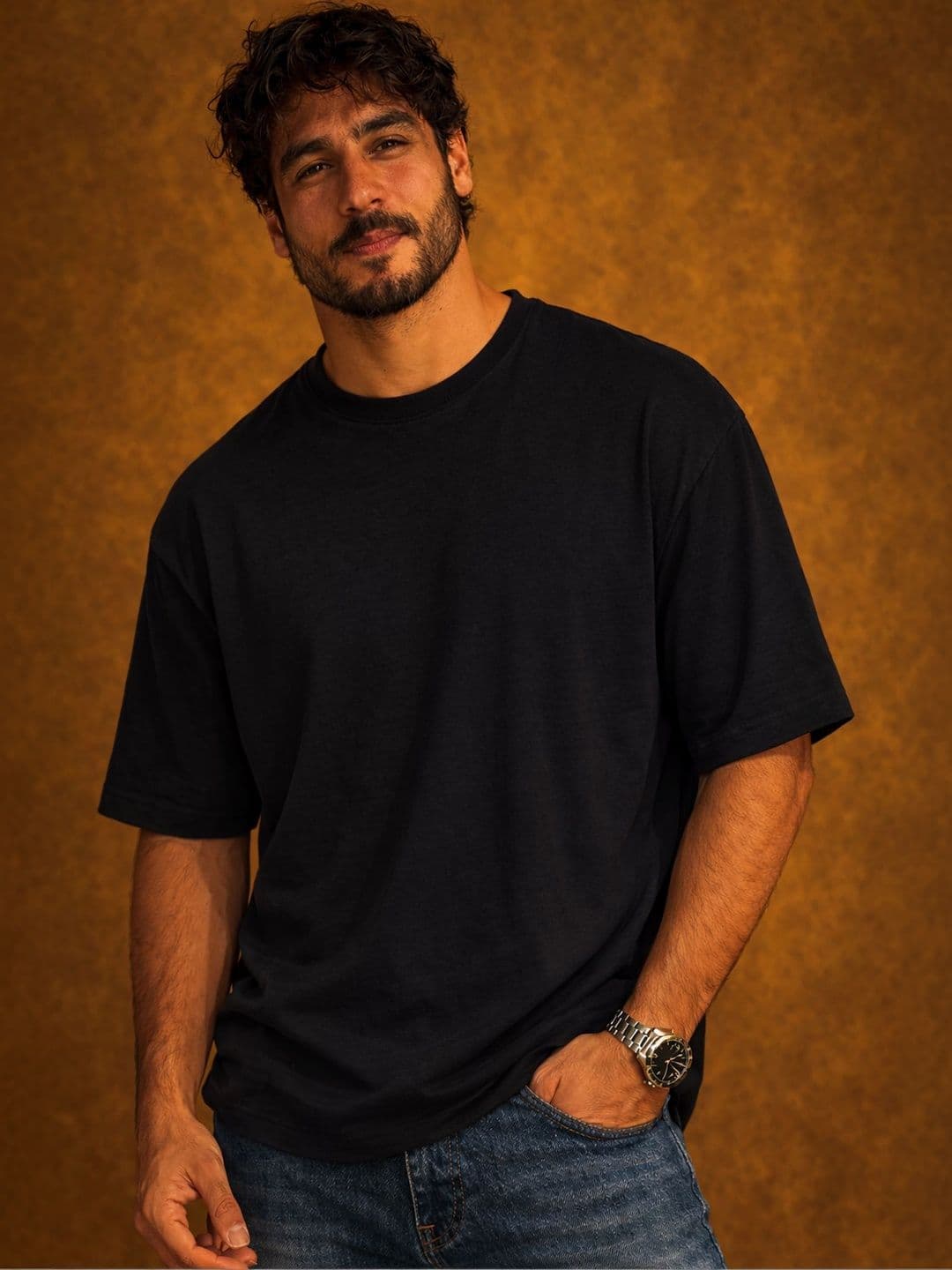 Mast & Harbour Solid Over Sized Cotton Tshirt - view 1
