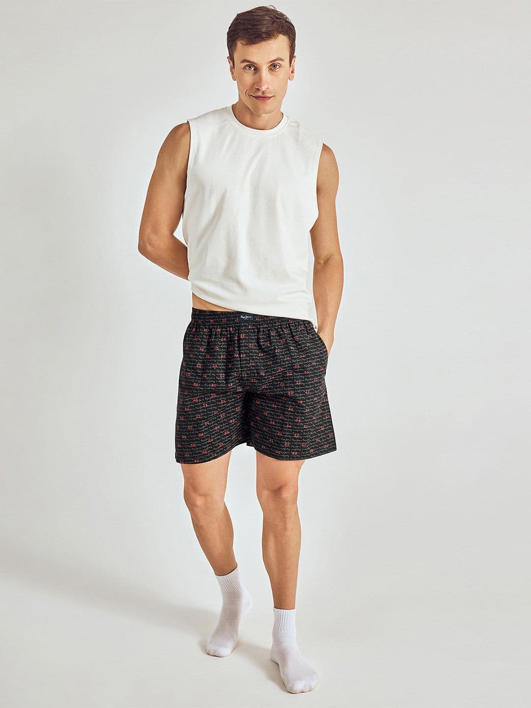 Pepe Jeans Printed Pure Cotton Breatheable Boxer - view 1