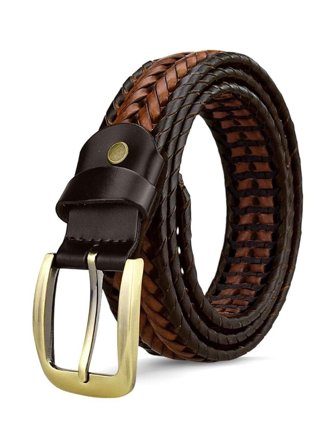 Gustave Men Braided Leather Belt - view 1