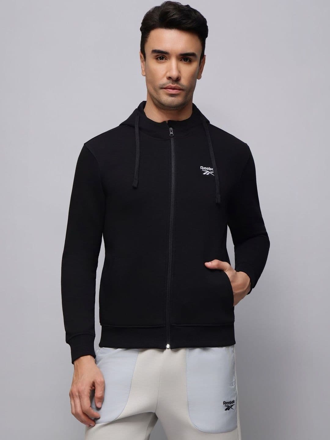 Reebok Brand Logo Printed Hoodie - view 1