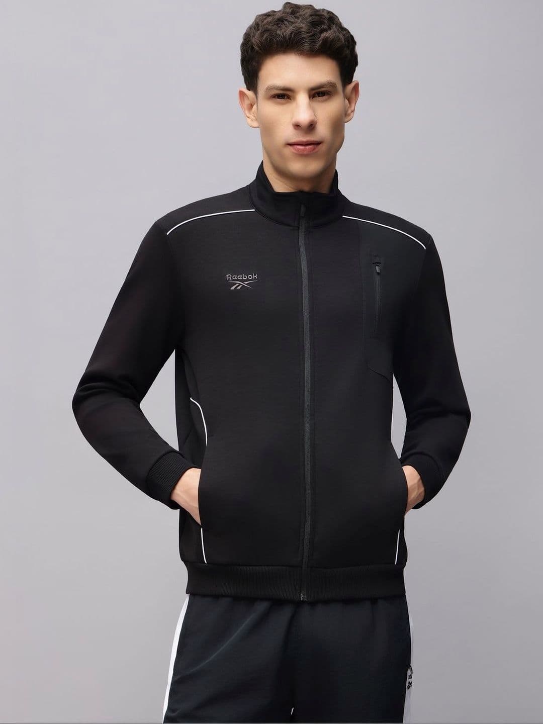 Reebok Stand Collar Sports Jacket - view 1