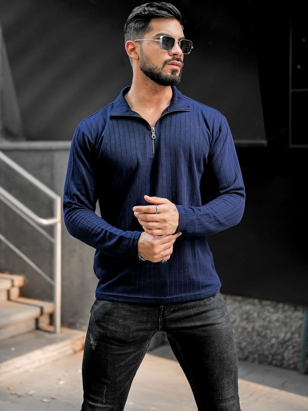 GRITSTONES Men Polo Collar Pure Cotton T-shirt - view 1