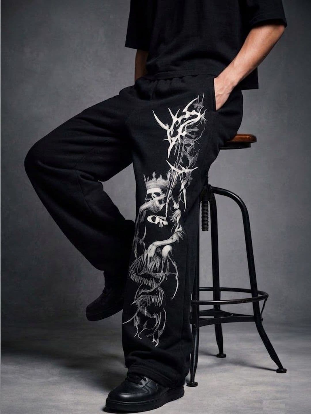 Xpecto Style Men Baggy Graphic Print Track Pants - view 1