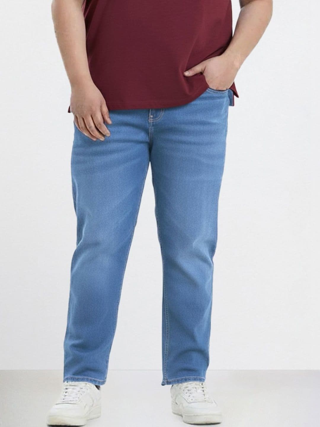 The Indian Garage Co Men Slim Fit Mid-Rise Stretchable Jeans - view 1