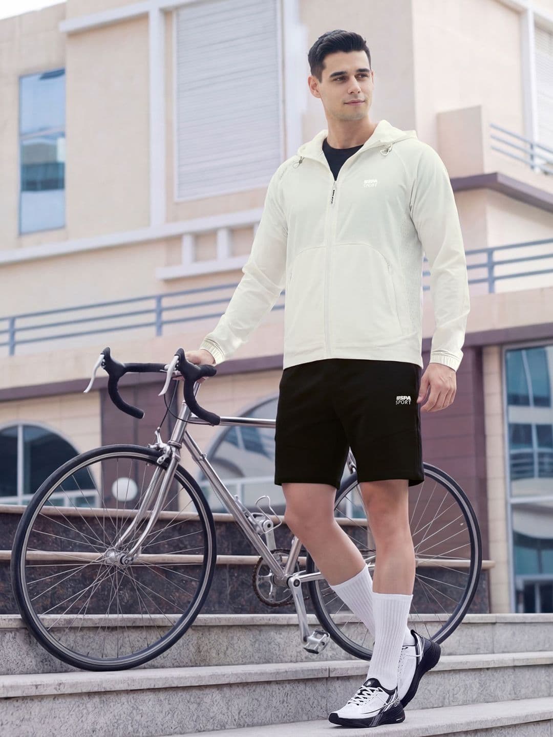 USPA SportSolid Hooded Zipper Jacket - view 1