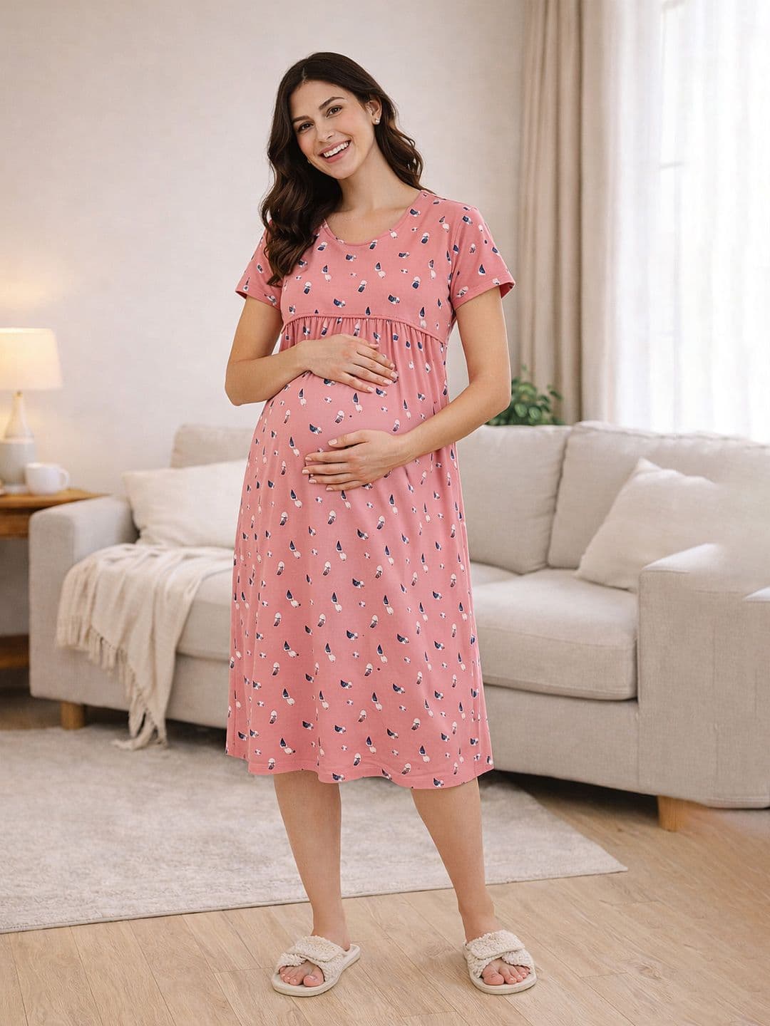 MomToBe Printed Nightdress - view 1