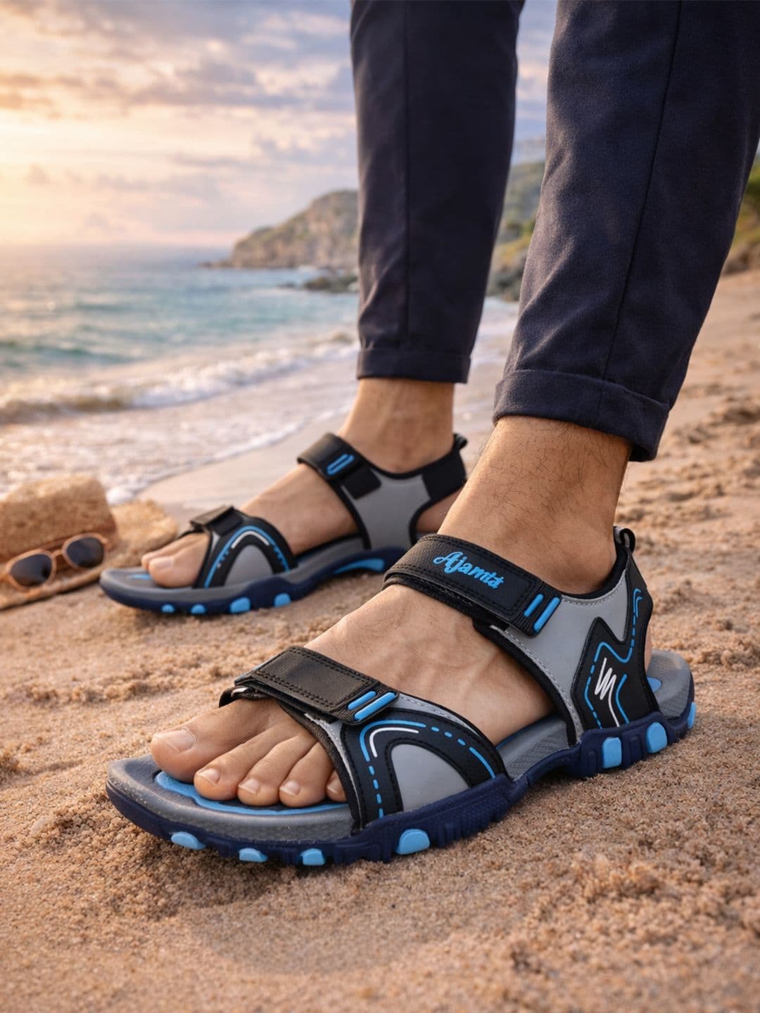 Ajanta Men Colorblocked Sports Sandals - view 1