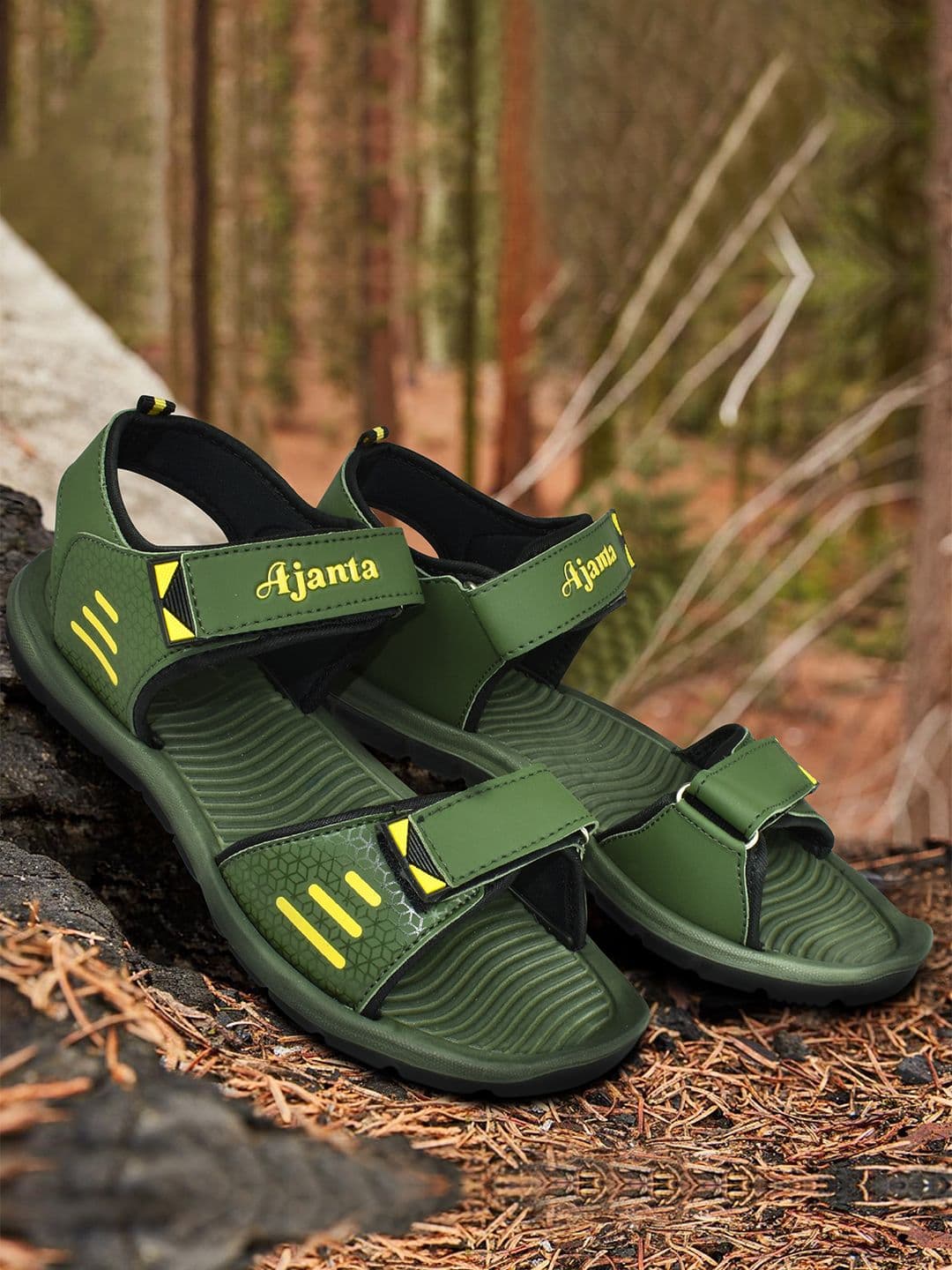 Ajanta Men Textured Sports Sandal - view 1