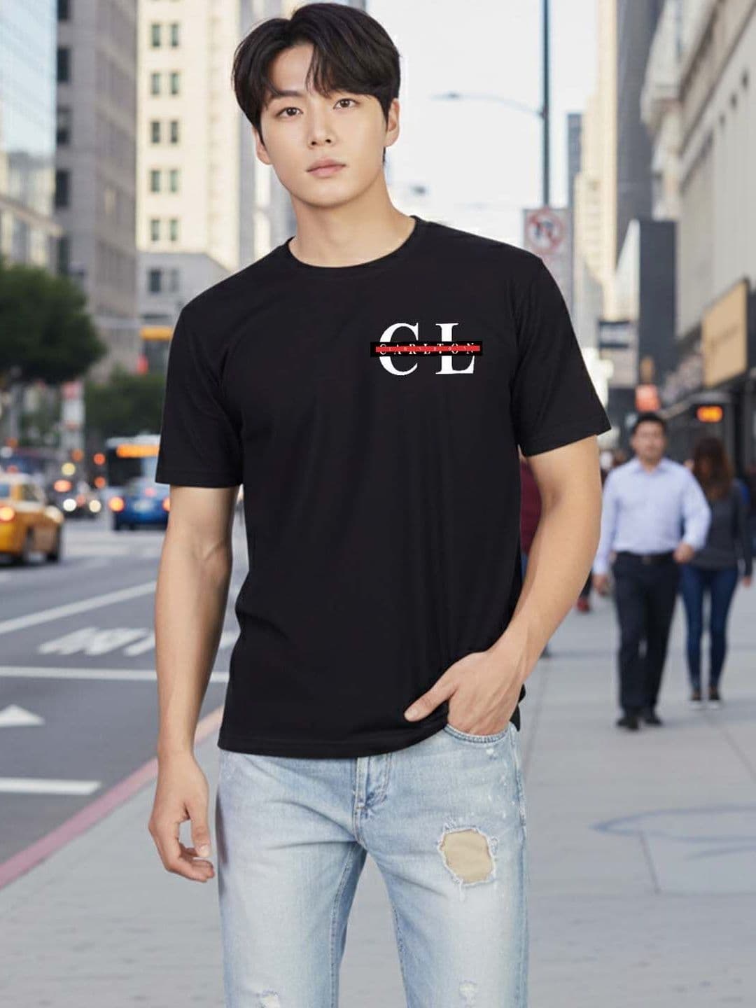 Greylongg Men Round Neck Typography T-shirt - view 1