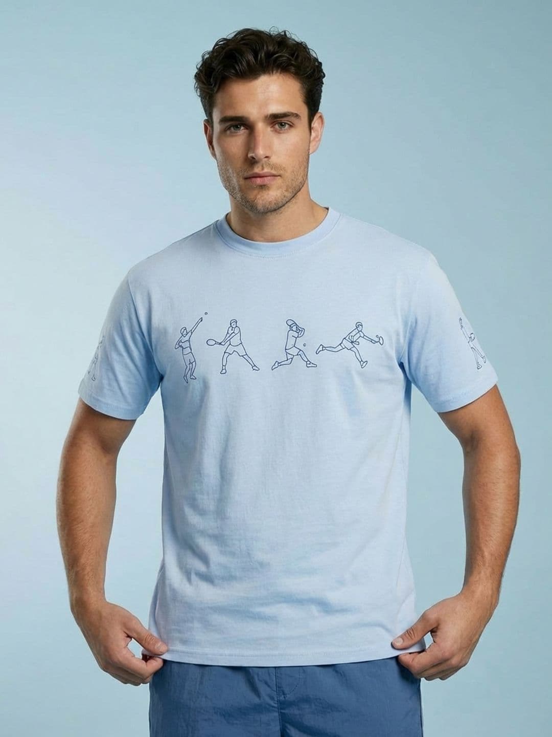 SPORT STREET by glitchez Graphic Printed Drop-Shoulder Sleeves Relaxed Fit T-shirt - view 1